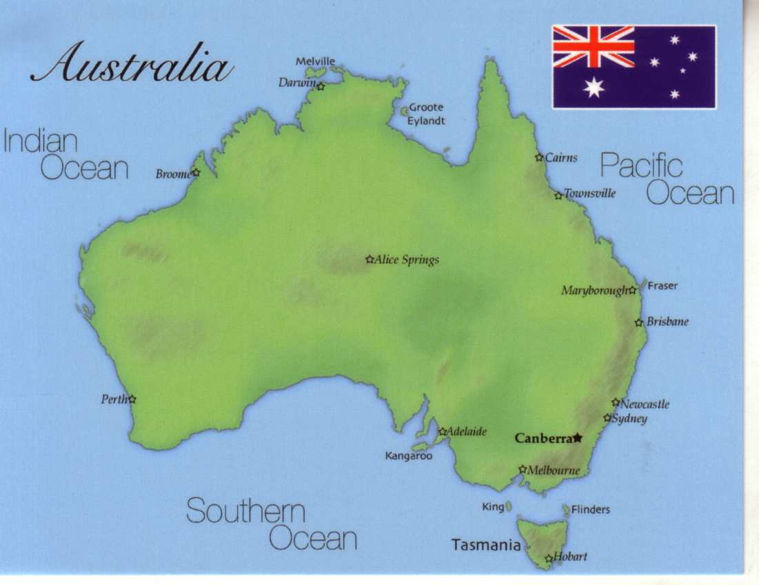 mappa australia