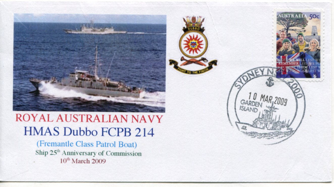 HMAS Dubbo FCPB 214 25th Anni. Ship Commission