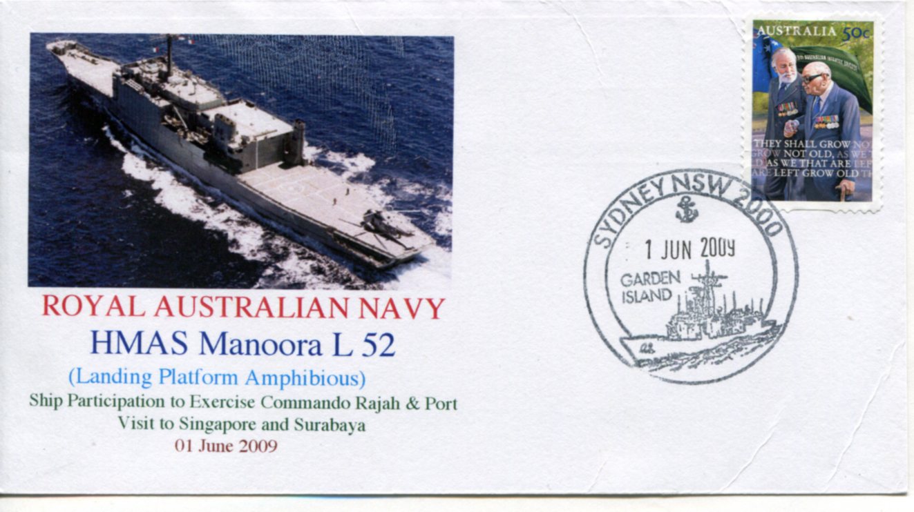 HMAS Manoora L 52 - Visit to Singapore & exercise C. Rajah
