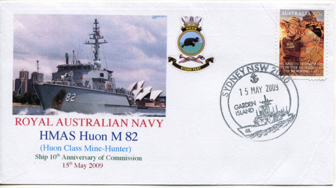 HMAS Huon 10th anniversary of ship commission