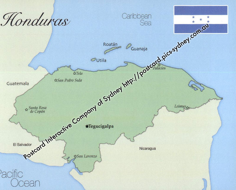 Map of Honduras