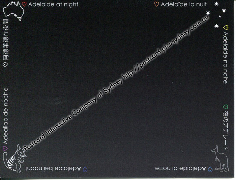 Adelaide at Night (black card) Adelaide at Night (black card)
