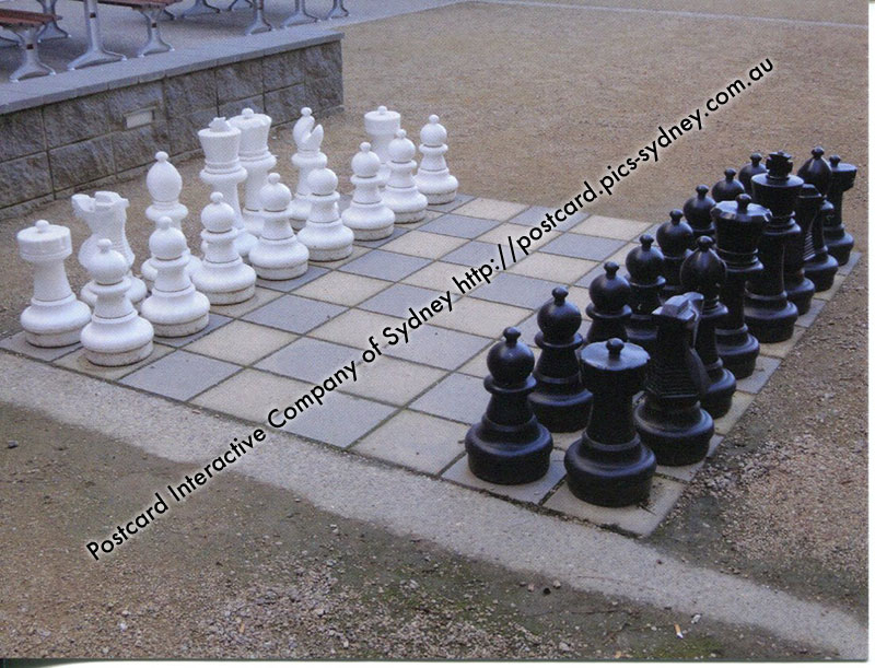 ACT - Davey Lodge - ANU - Canberra - Giant Chess Board ACT - Davey Lodge - ANU - Canberra - Giant Chess Board