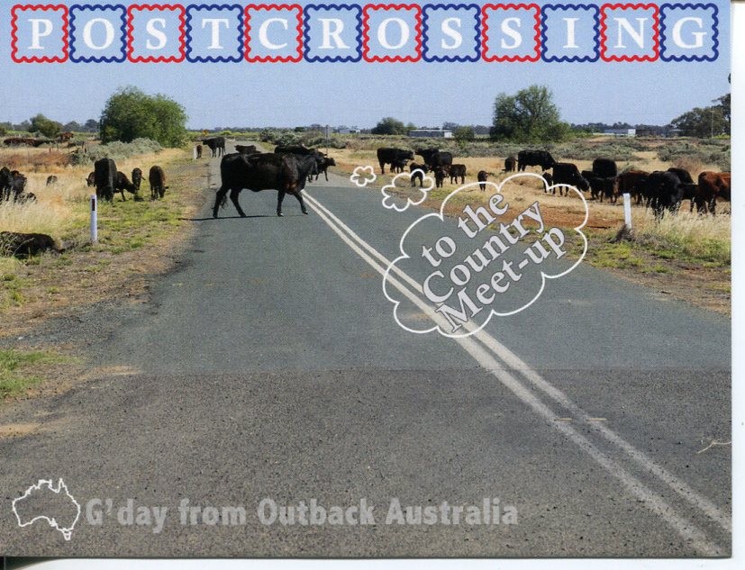 Postcrossing Meet Up (country NSW) postcard