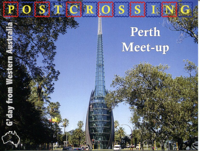 Postcrossing Meet-up (Perth, WA) postcard