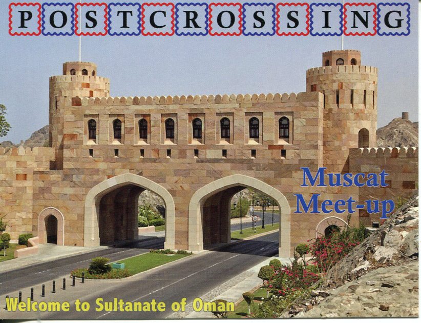 Postcrossing Meet -Up Muscat (Oman) postcard
